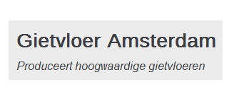 Gietvloer Amsterdam
